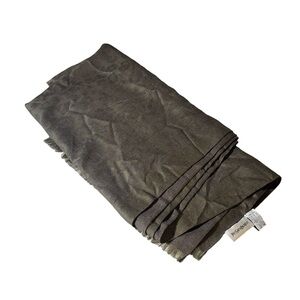 VINTAGE Yves Saint Laurent women’s green leopard pattern silk cashmere scarf EUC